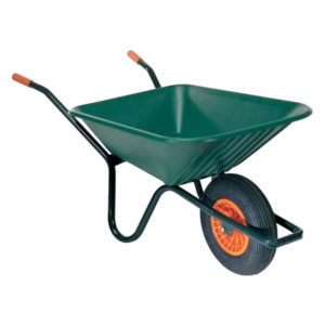 Hjólbörur með plastskúffu 90L