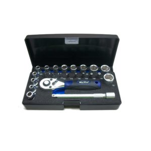 Topplyklasett 1/4" 23stk mini