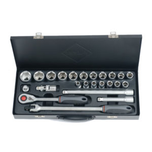 Topplyklasett 1/2" 24stk tommu
