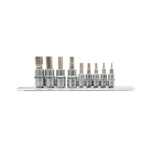 Sexkanttoppasett 2-12mm 9stk 1/4 & 3/8"