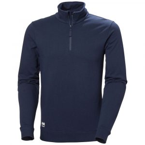 Peysa Manchester Hálfrennd Navy Blá