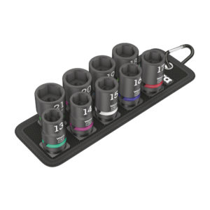 Lofttoppasett 1/2" 13-21mm á belti 9stk