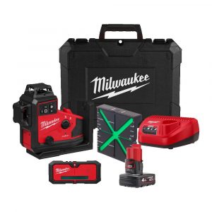 Laser M12A3PLO-401C 3 360° kross auto Grænn PACK