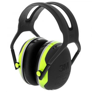 Heyrnarhlíf PELTOR™ X4A M/Spöng SNR 33 dB Ljós Græn Hi-vis