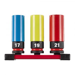 Felgutoppasett SHOCKWAVE™ 1/2" 3stk. (17/19/21 mm)