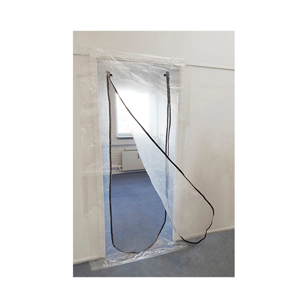 Plast fyrir hurð 220x112cm m/rennilás