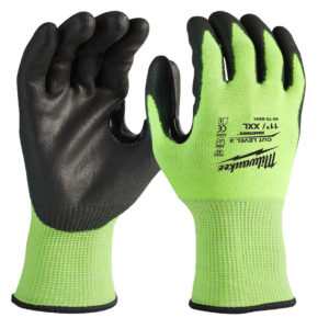 Vettlingar Cut 3 Grænir Hi vis