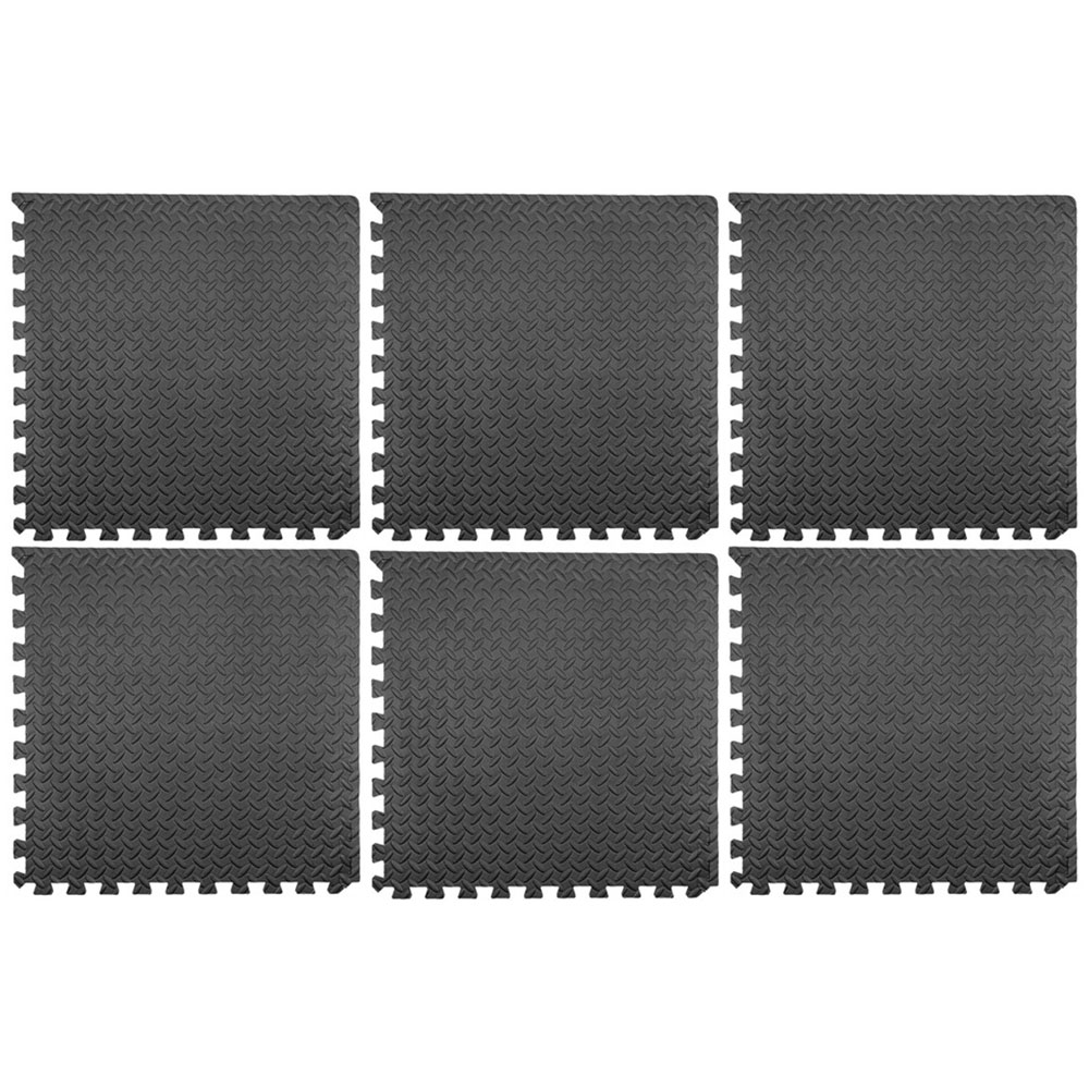Gólfmottur 60x60 6stk 12mm