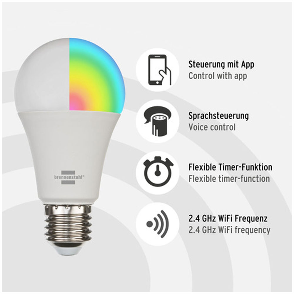 Snjallpera E27 Connect WIFI LED 9W 800LM - Image 5
