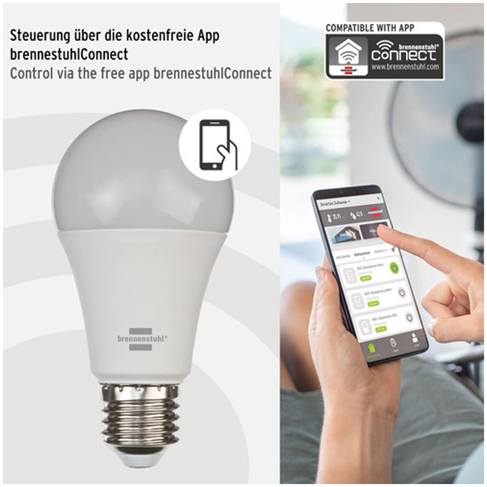Snjallpera E27 Connect WIFI LED 9W 800LM - Image 6