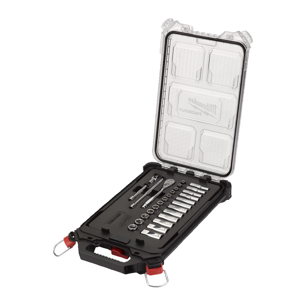 Topplyklasett 1/4" 28stk PACKOUT™