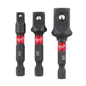 Toppahaldarasett 1/2"-1/4" 3stk