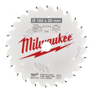 Hjólsagarblað 165x20 24T PTFE