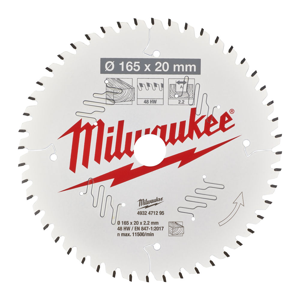 Hjólsagarblað 165x20 48T PTFE