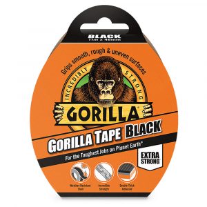 Gorilla Strigateip Svart 48mm x 32m extra sterkt