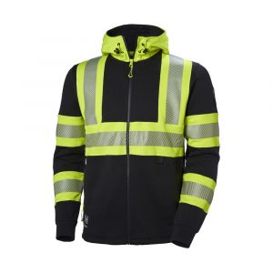Hettupeysa Icu Hi vis CL1 Svört m/Endursk.