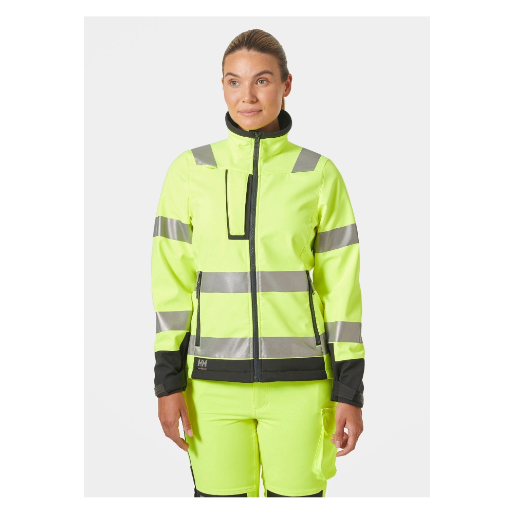 Softshell Jakki Luna Hi vis Kvk Gulur