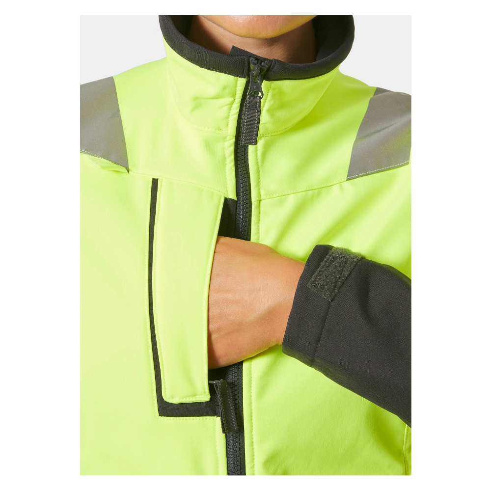 Softshell Jakki Luna Hi vis Kvk Gulur - Image 3