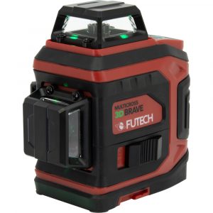 Línulaser Multicross 3D Brave 3x360° Grænn Töskusett
